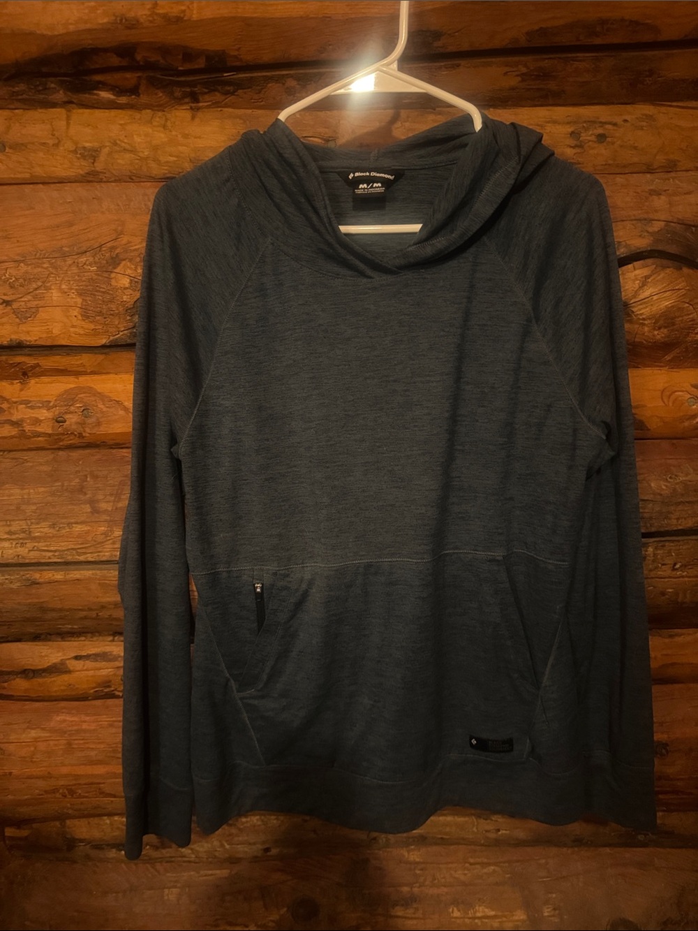 Black Diamond Heathered Navy Blue Pullover Hoodie